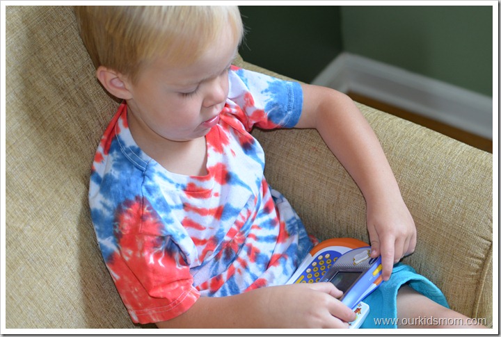 boy playing educational games