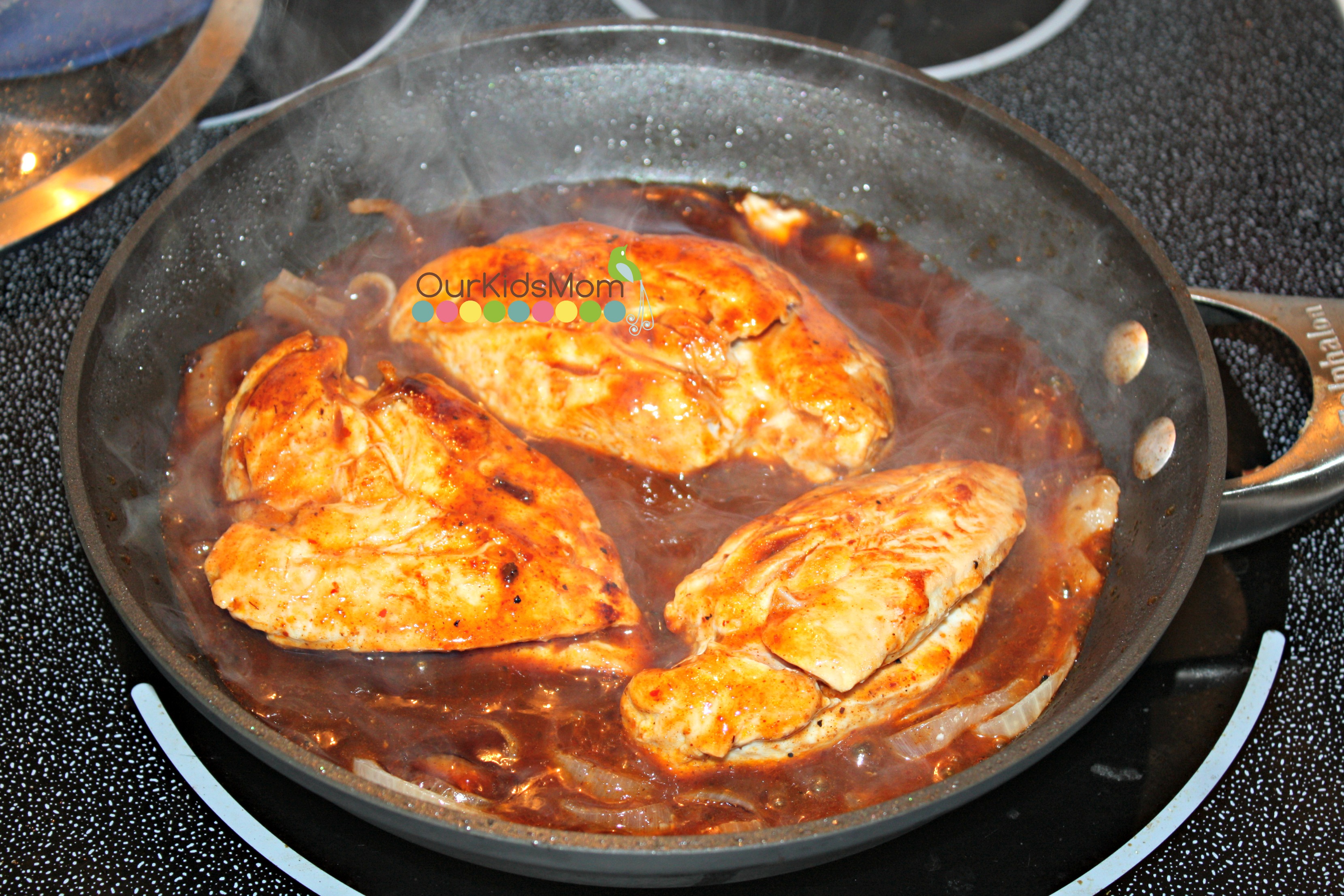 Cooking the chicken