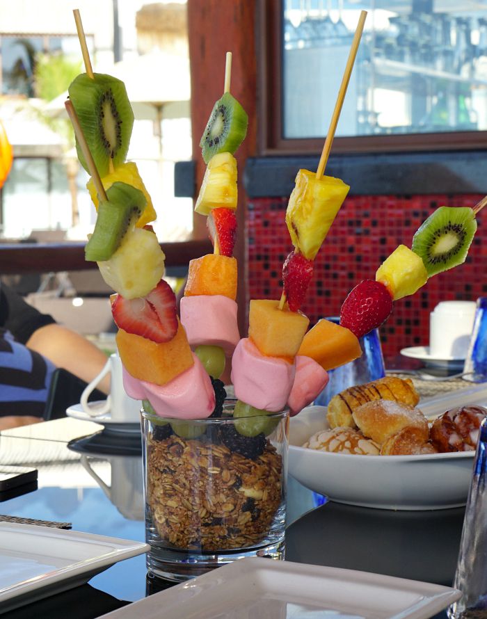 Fruit Kabobs at Azul Beach Resort