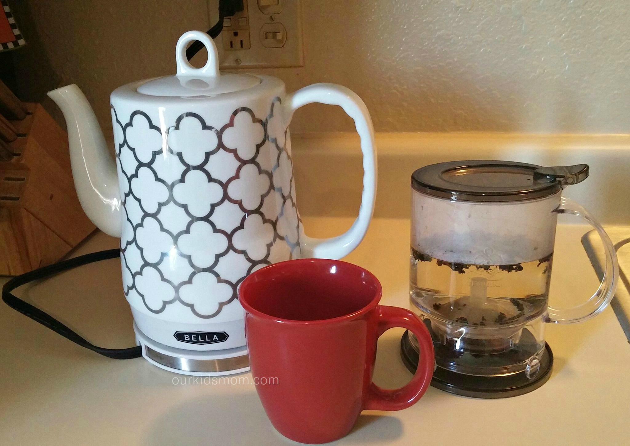 Bella Housewares Electric Ceramic Kettle OurKidsMom