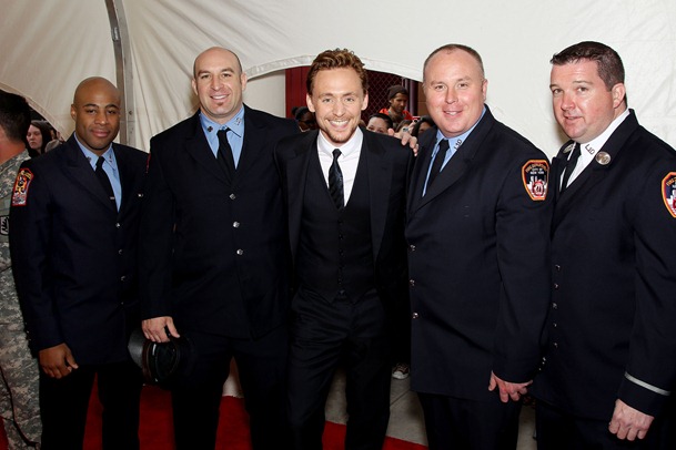 Tom Hiddleston with 1st Responders