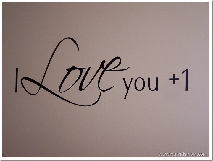 i love you decal