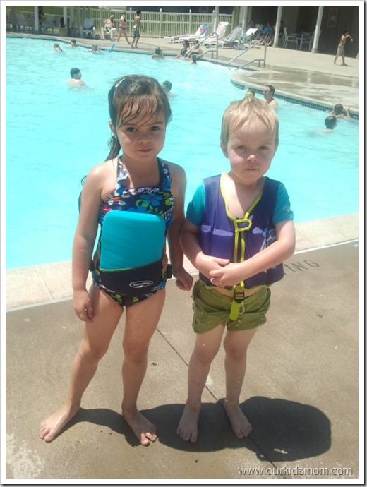 swimming assist gear on kids