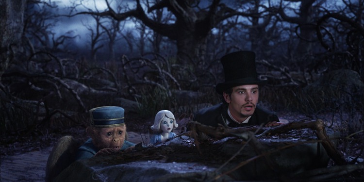 "OZ: THE GREAT AND POWERFUL"

Finley (voiced by Zach Braff), left; China Girl (voidced by Joey King), center;  James Franco, right

©Disney Enterprises, Inc. All Rights Reserved.
