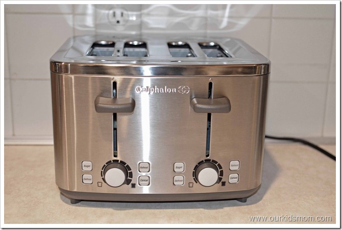 Calphalon 4 Slot Stainless Steel Toaster & Katana Series Knife Block Set