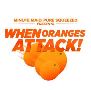 Minute Maid When Oranges Attack logo