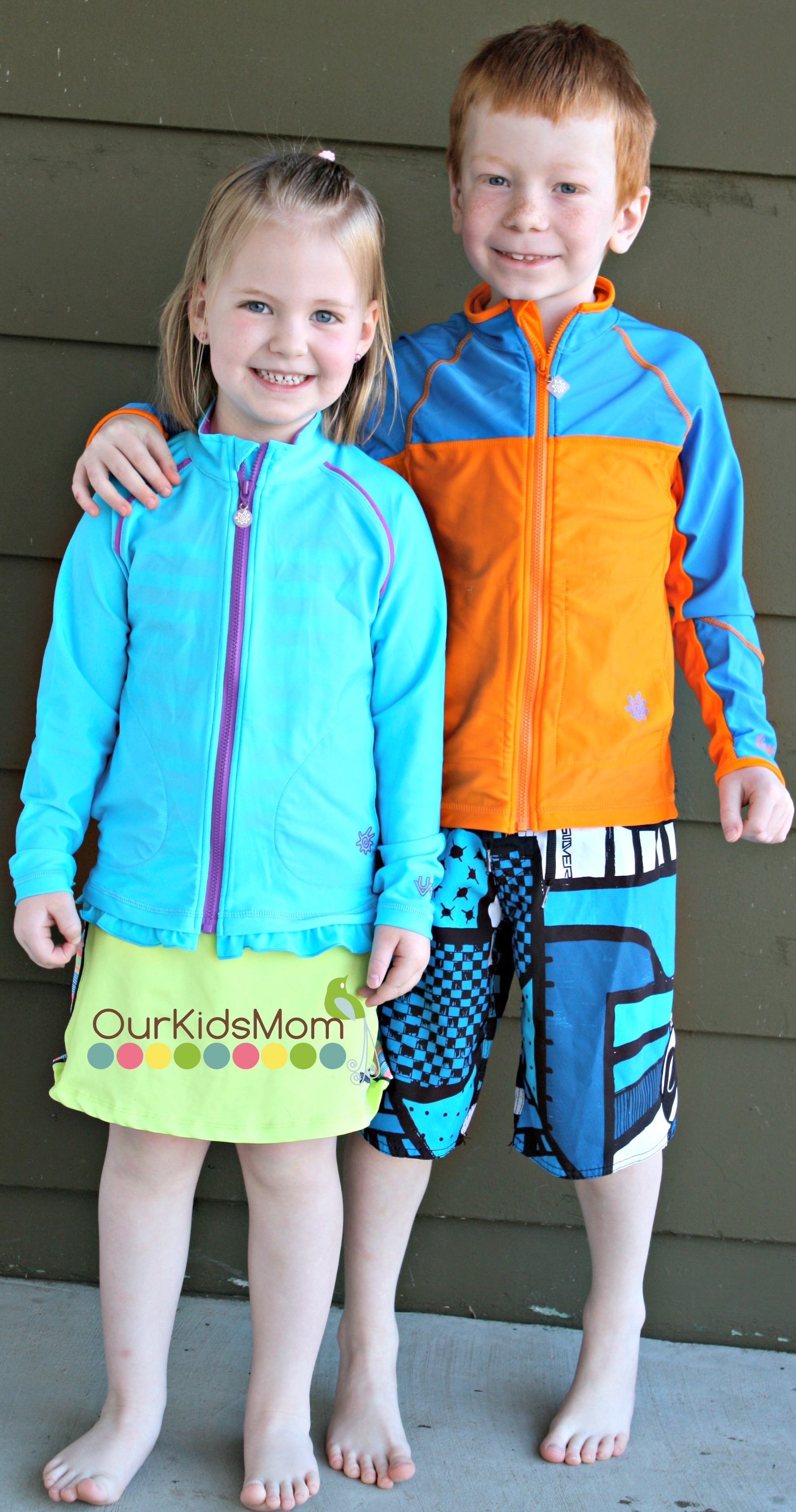 Kids in their UVSkinz jackets