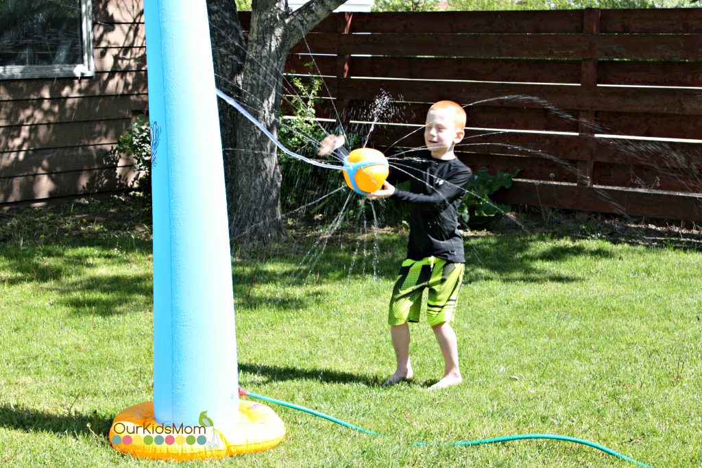 H20GO! TetherBall and Triple Slide OurKidsMom