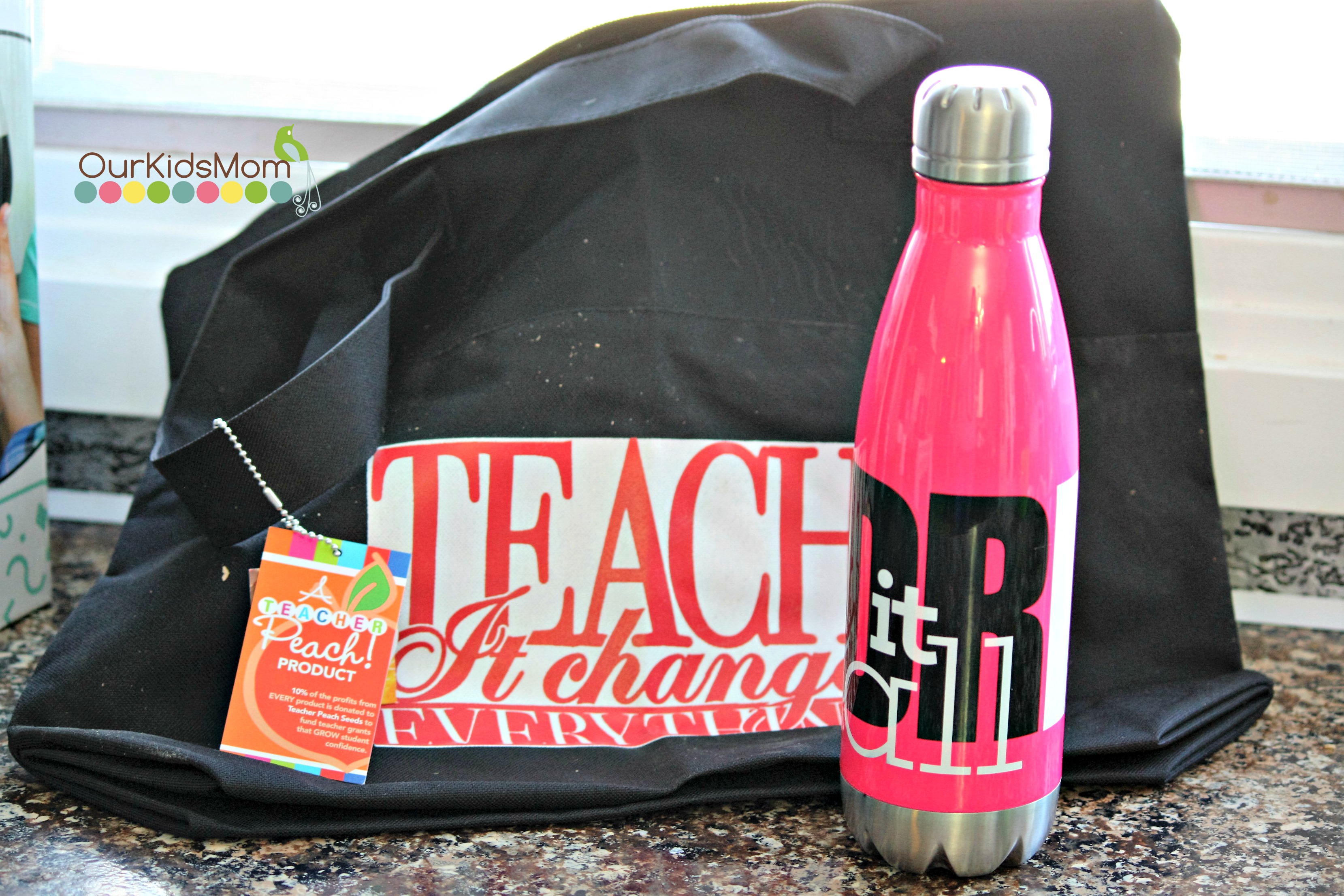 Tote Bag and water bottle