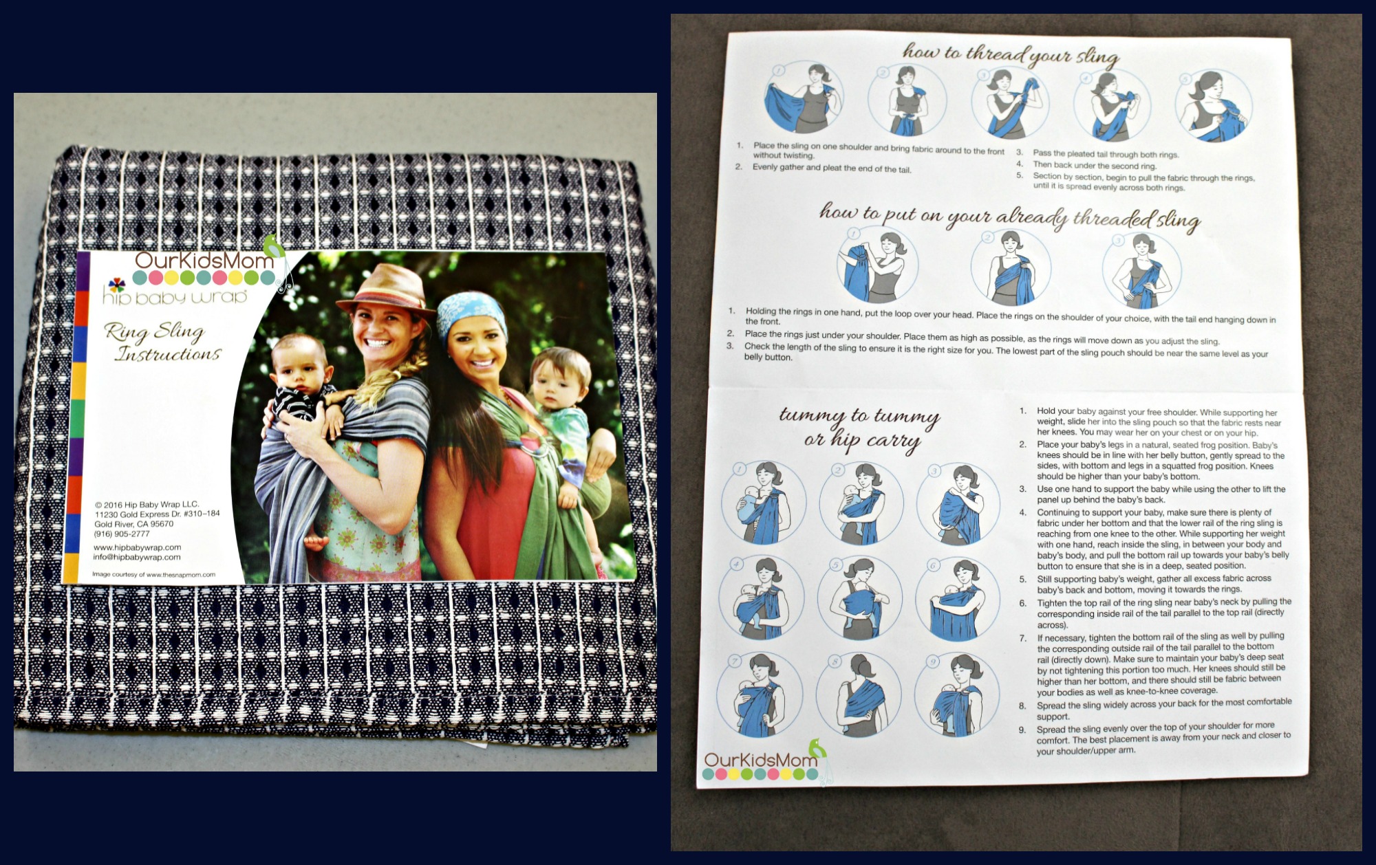 Hip Baby Wrap Ring Sling OurKidsMom